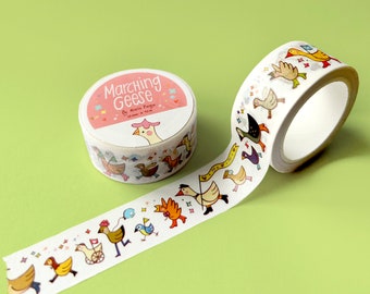 Marschierende Gänse Washi Tape