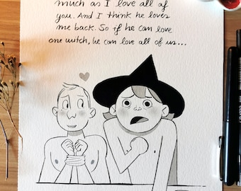 ORIGINAL - Spicy Witches 28/31 Ink Painting