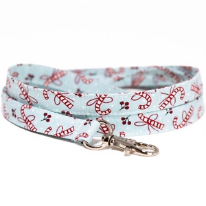 Candy cane lanyard, optional breakaway, 1/2&quot; wide, skinny fabric lanyard, badge holder, ID strap, key fob, winter holiday lanyard
