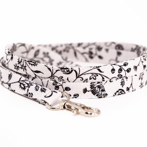 Florales Baumwoll-Lanyard: dünner Stoff-ID-Abzeichen-Halter