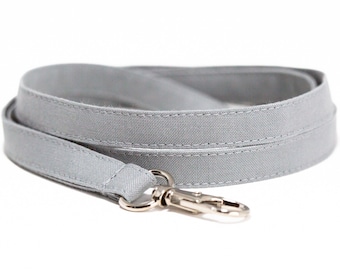 Shale gray solid color lanyard, minimalist lanyard, optional breakaway, 1/2" wide, skinny fabric lanyard, badge holder, ID strap, key fob