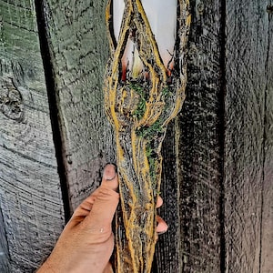 Torch with flaming LED light