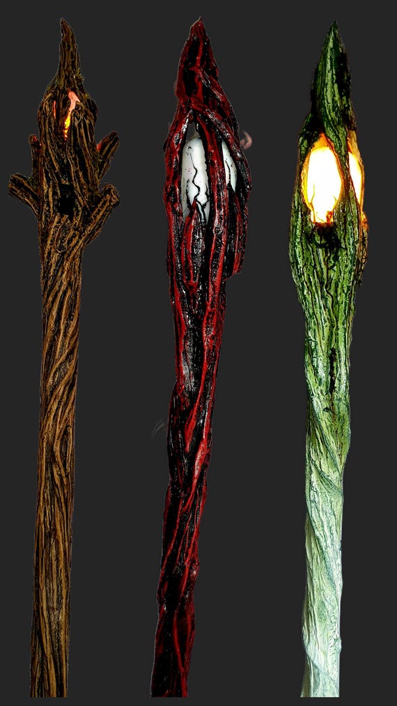 Slim Vers: Wizards Staff With Flaming LED Light - Etsy Canada