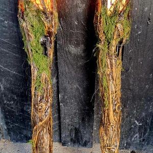 Torch with flaming LED light