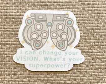 Phoropter Superpower Vinyl Sticker