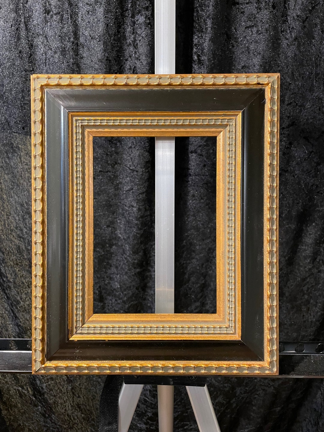 Showcase Black and Gold Vintage Wooden Picture Frames Variety of Sizes