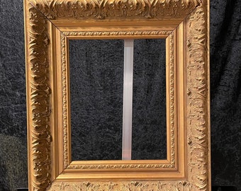 Heavy Lace Gold Vintage Wooden Picture Frames - Variety of Sizes
