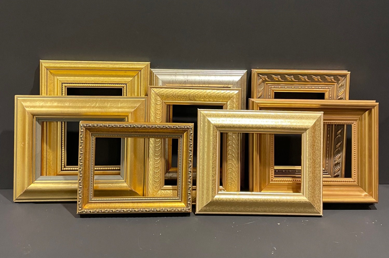 Multi-Mat Wood Gallery Frames - Wheat