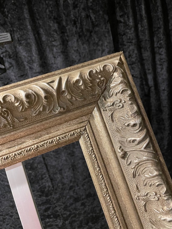 Pewter Lace Vintage Wooden Picture Frames