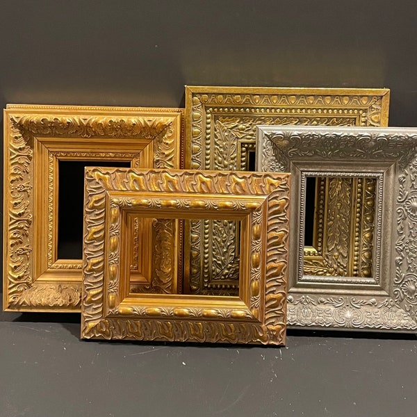 Mix and Match 8 x 10 Gallery Wall - Heavy Ornate Wood Picture Frames Made from Vintage Moulding.  Choose Your Frame Mix
