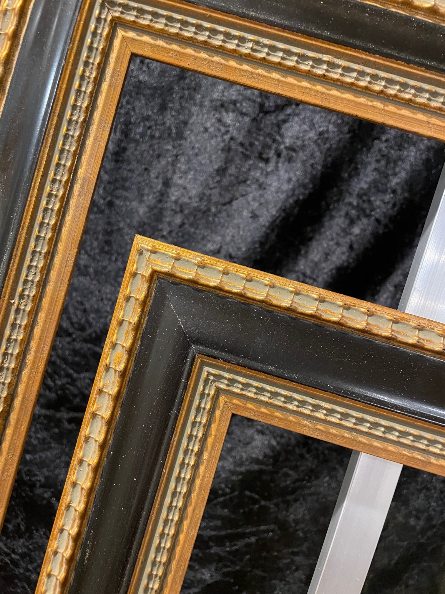 Show Case Photo Frame Black Showcase- Picture Frames Made From Vintage Wood Moulding ...