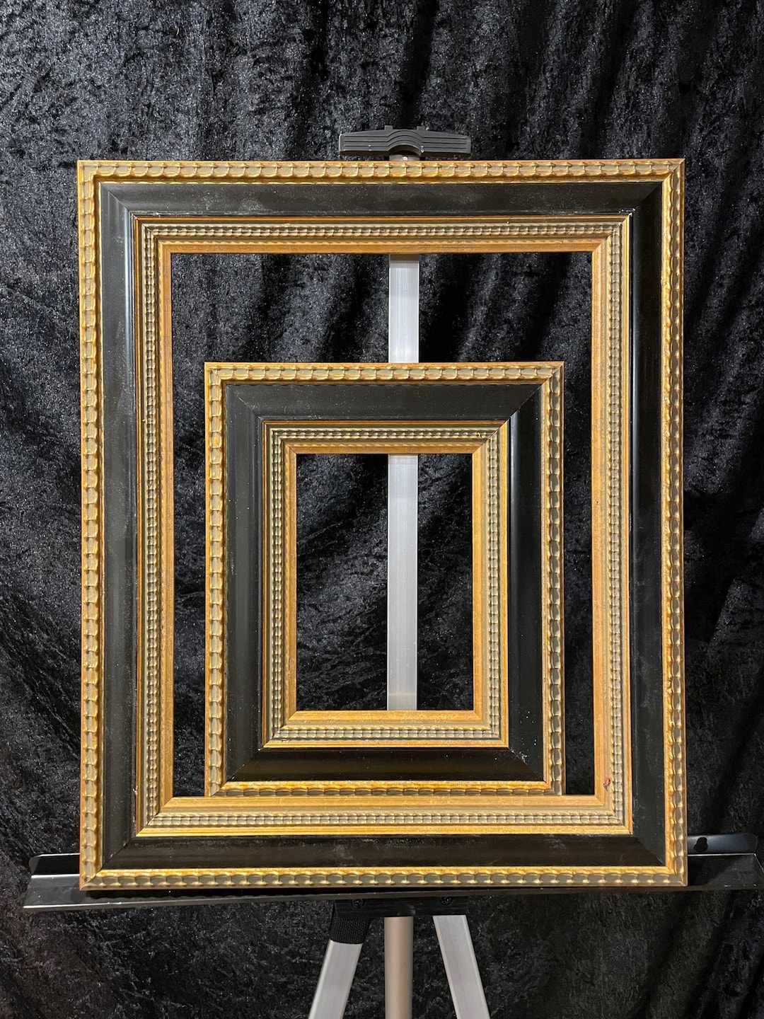 Show Case Photo Frame Black Showcase- Picture Frames Made From Vintage Wood Moulding ...