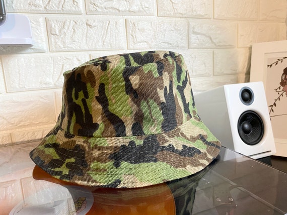 Reversible Camo Bucket Hat Black Bucket 