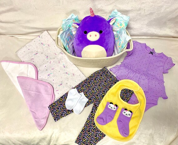 MASKAknit Unicorn Gifts for Girls, Unicorn Beanie, Unicorn Gift for Women, Baby Girl Gift Basket, Baby Girl Gift Box, Baby Gift Basket Girl