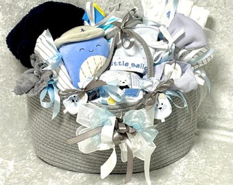 Baby Sailor Diaper Caddy Gift Set