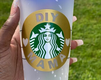 D.I.Y MAMA Confetti Color Changing Cup