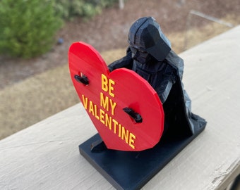 Star Wars Darth Vader in ginocchio con cuore rosso - Regalo perfetto per San Valentino
