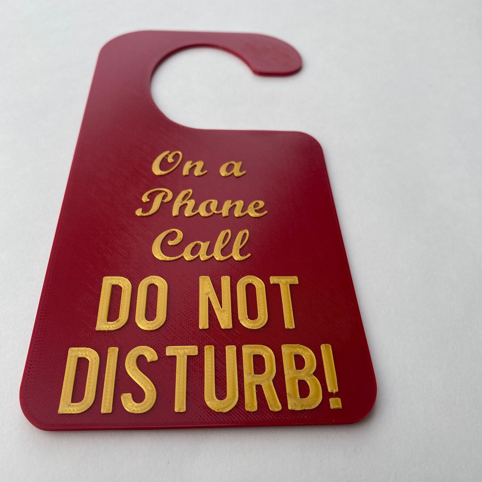 Door Hanger on a Phone Call Do Not Disturb. Universal Size Etsy