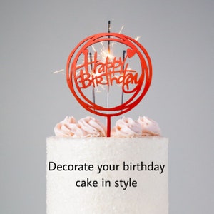 Happy Birthday Cake Topper