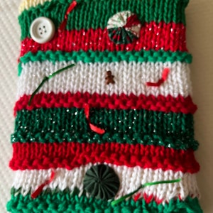 Therapy Twiddle Muff. Hand knit sensory cuff