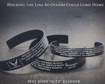 KC-135 Crew Memorial Bracelet – Fallen Airmen Remembrance Jewelry, Air Force Tribute