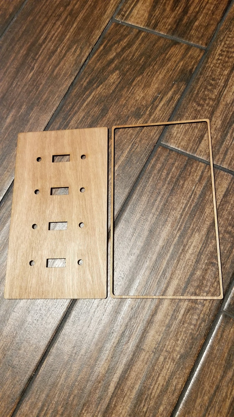 Light Switch Covers Laser Cut File Single Double Etsy