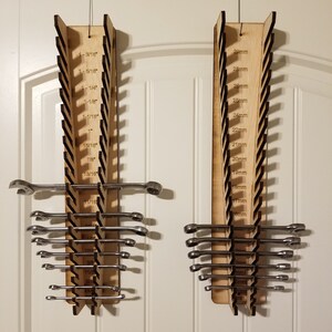 Tool Organizer - Hanging Wrench Rack - (7/32- 1-3/16) Standard & Metric ...