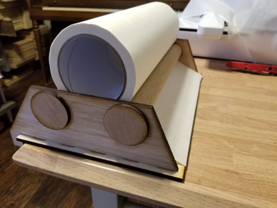 12 Inch Masking Tape or Transfer Tape Roll Dispenser Glowforge Boss or  Thunder Laser Cut Files 