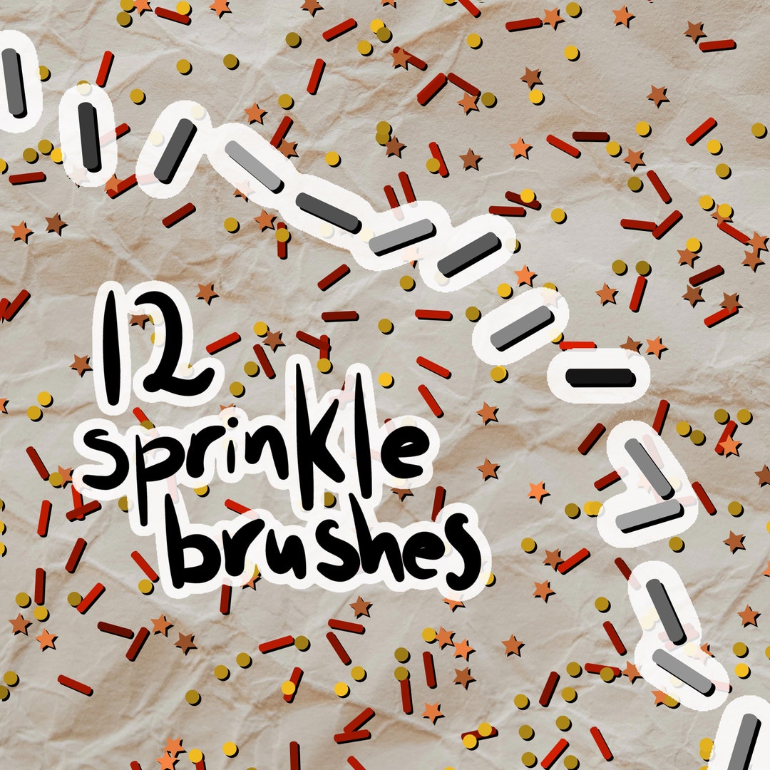 Sprinkle Procreate Brushes 12 Stamps Etsy