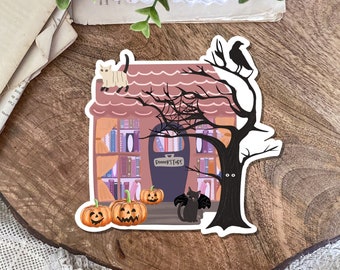 Kindle Stickers, Spooky Stickers, Bookish Merch, Book Sticker, Bookish Stickers, Book Merch, Black Cat Stickers, Spooky Season