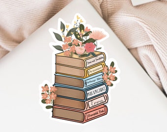 Jane Austen Sticker, Pride and Prejudice Sticker, Jane Austen, Book Stickers, Jane Austen Gifts, Bookish Stickers, Sense and Sensibility