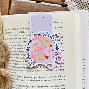 Bible Verse Magnetic Bookmark, Christian Bookmark, Bible Bookmarks, Bible Accessories, Planner Bookmarks, Magnet Bookmarks, Quote Bookmark