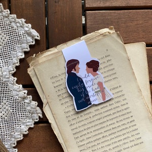 Pride and Prejudice Bookmark, Mr Darcy and Lizzy Bookmark, Jane Austen Gifts, Jane Austen, Jane Austen Bookmark,