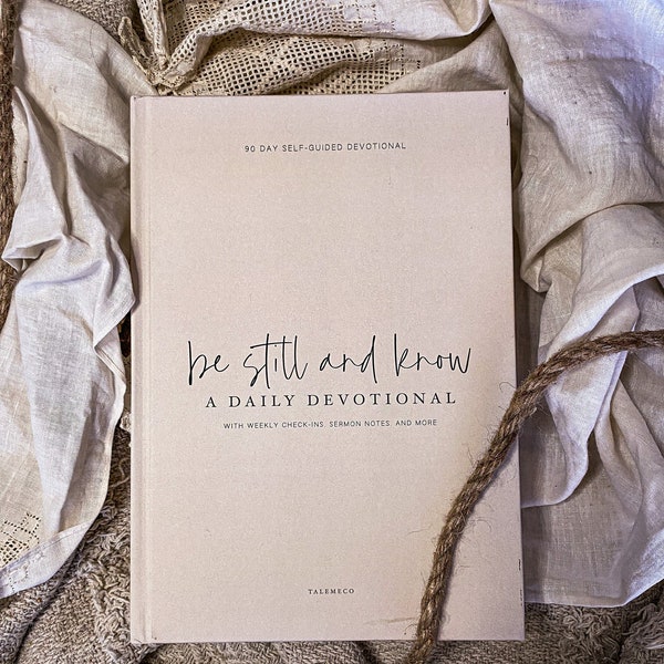 Be Still and know devotional journal, devotional for women, daily devotional, bible study journal, prayer journal, sermon notes journal