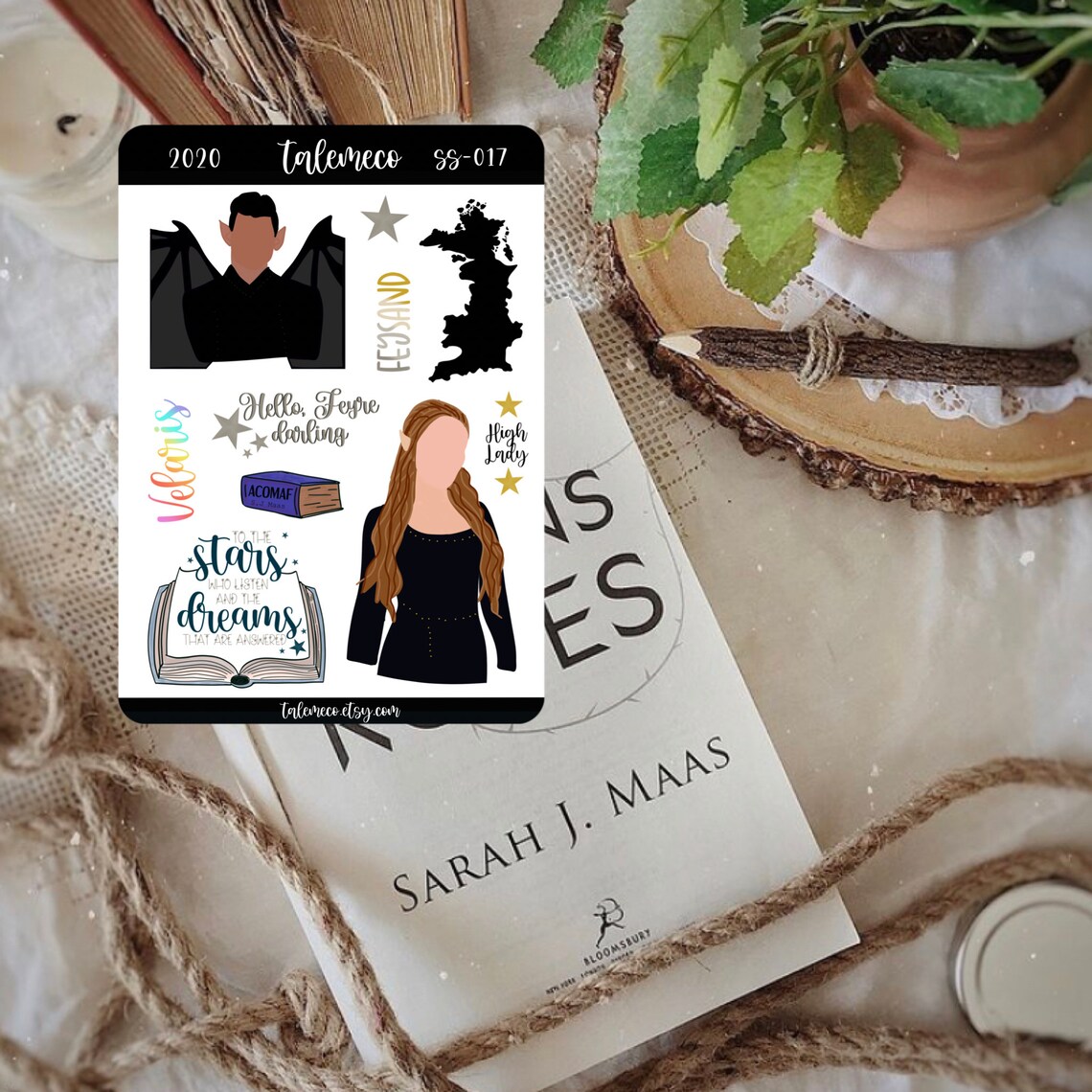 ACOTAR Inspired Planner Stickers Acotar Map Book Etsy
