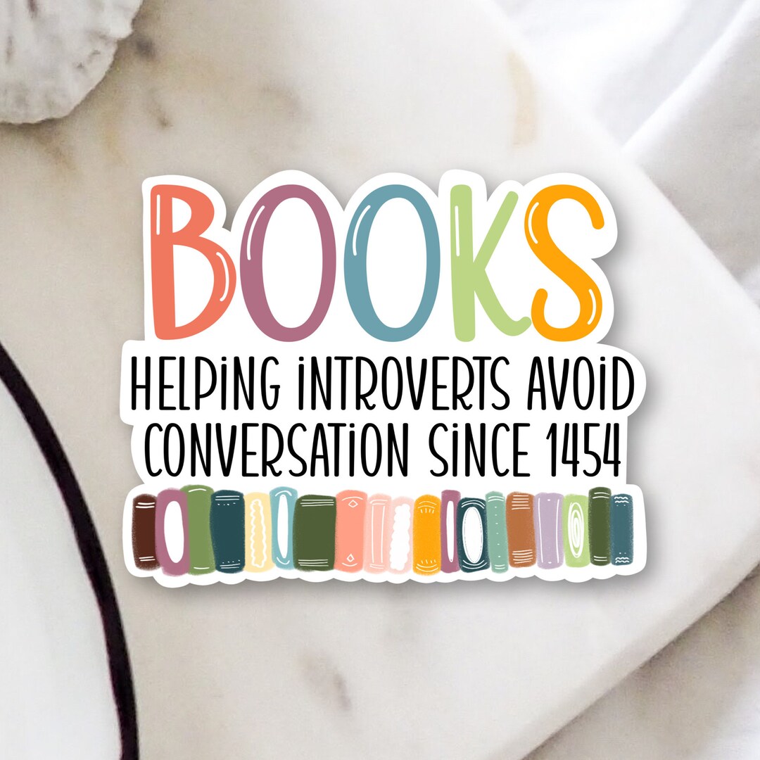 Book Quote Sticker, Bookish Gifts, Printing Press Book Stickers