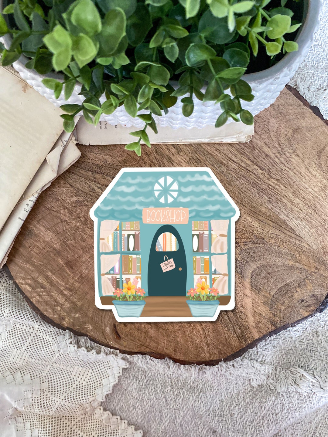 Sticker, Bookshelf Sticker, Bookish Sticker, Book Sticker