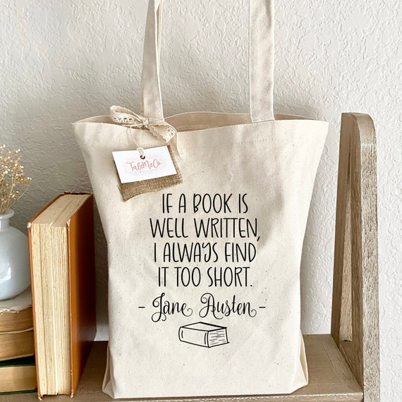 Jane Austen Lover Tote Bag Jane Austen Gifts Jane Austen - Etsy