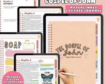 Diario bíblico digital del Evangelio de Juan, Diario bíblico digital, Plantilla SOAP, Plantilla de estudio bíblico, Diario digital