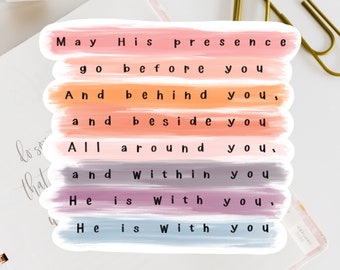 WHOLESALE SET OF 8 The Blessing Stickers, Bible Journaling, Water bottle Sticker, Laptop Stickers, Planner Stickers,  Sticker for Planner