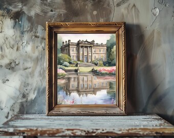 Pemberley Estate Wall Art, Pride and Prejudice Wall Art, Reading Nook Decor, Book Nook Wall Art, Jane Austen Gifts, Pride and Prejudice Gift