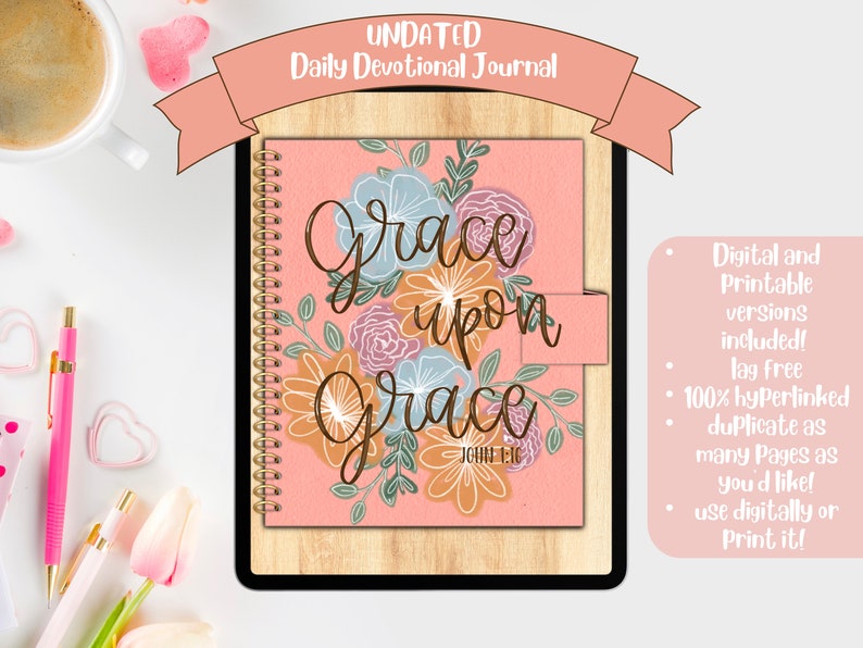 Daily Prayer Journal, Bible Study Journal, Sermon Notes Journal, Christian Journal, Digital Bible Journal, Devotional Journal, Scripture image 1
