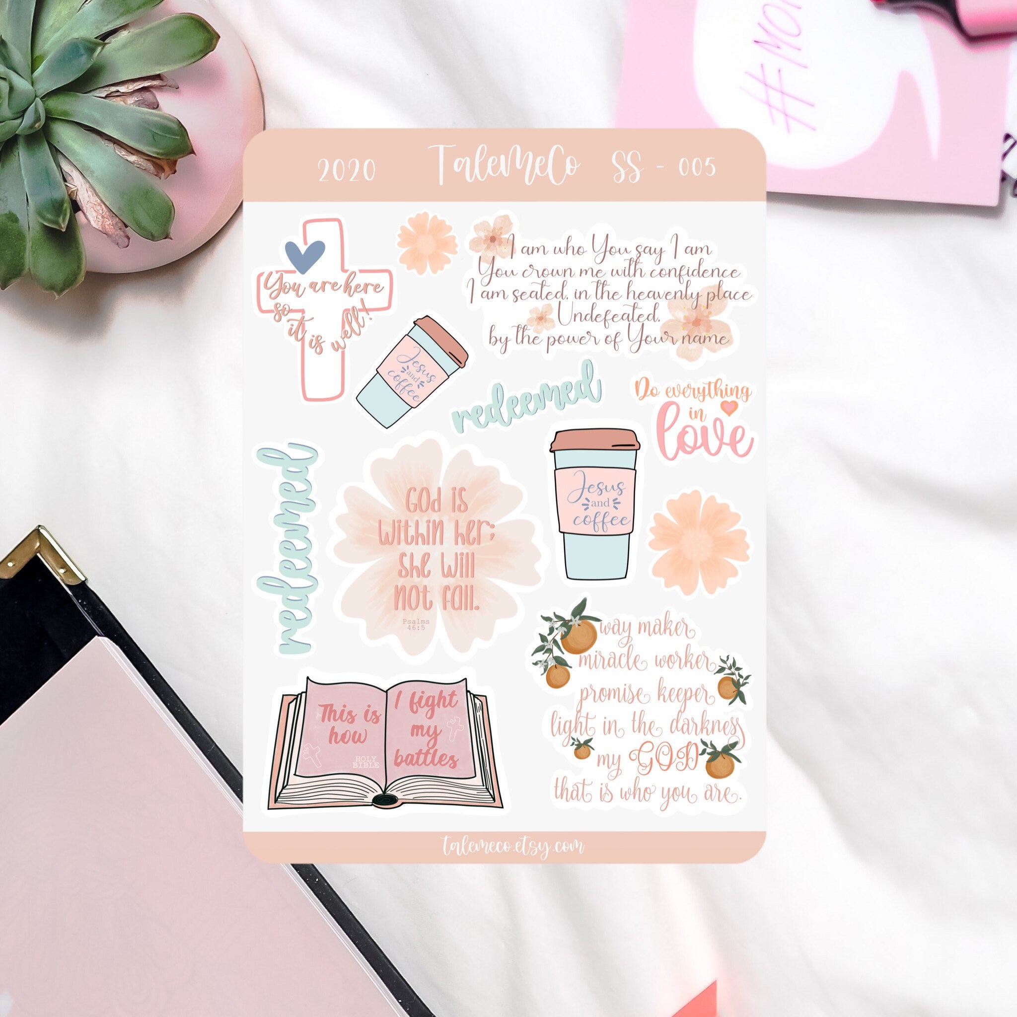 Bible Journaling Stickers Gratitude Journal Stickers Etsy