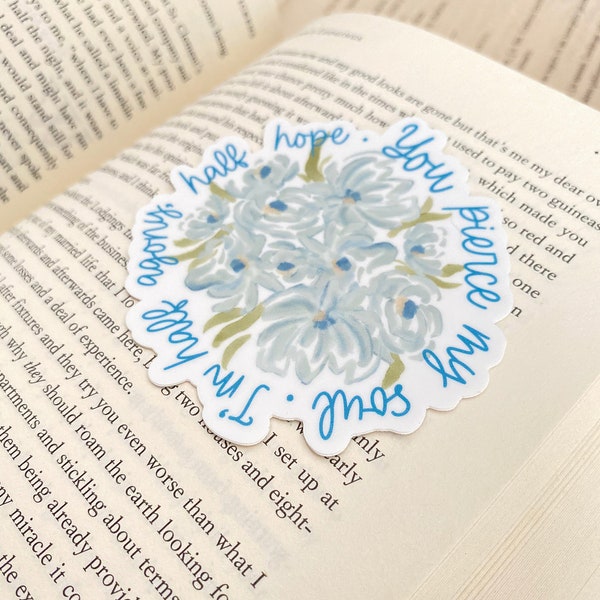 Jane Austen Sticker, You Pierce My Soul, Persuasion Sticker, Jane Austen, Bookish Stickers, Jane Austen Gifts, Bookish Sticker, Book Sticker