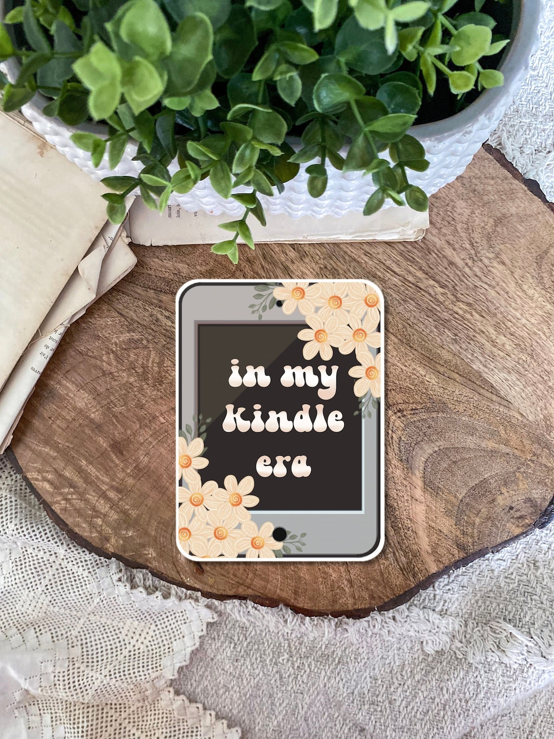 In My Kindle Era Sticker Kindle Stickers Bookish Sticker Etsy