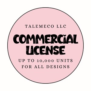 Commercial License for ALL TaleMeCo LLC PNG Designs (You need to purchase the designs)