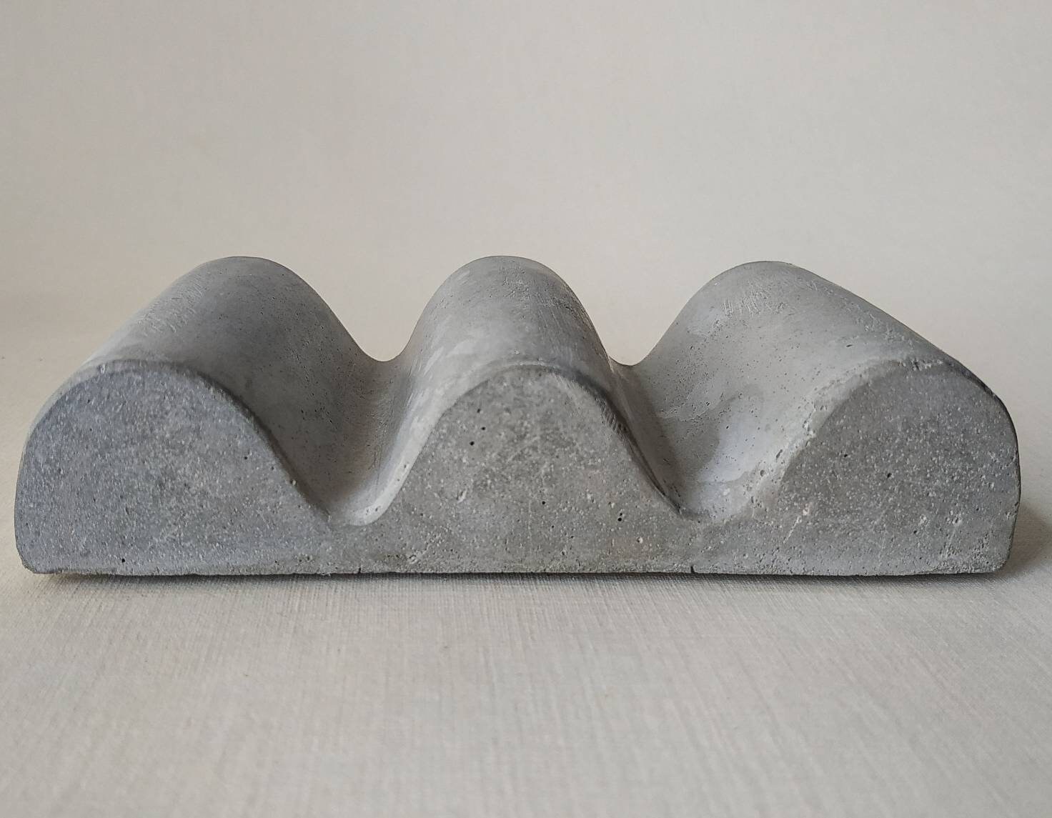 Concrete soap dish. Wave soap dish Etsy