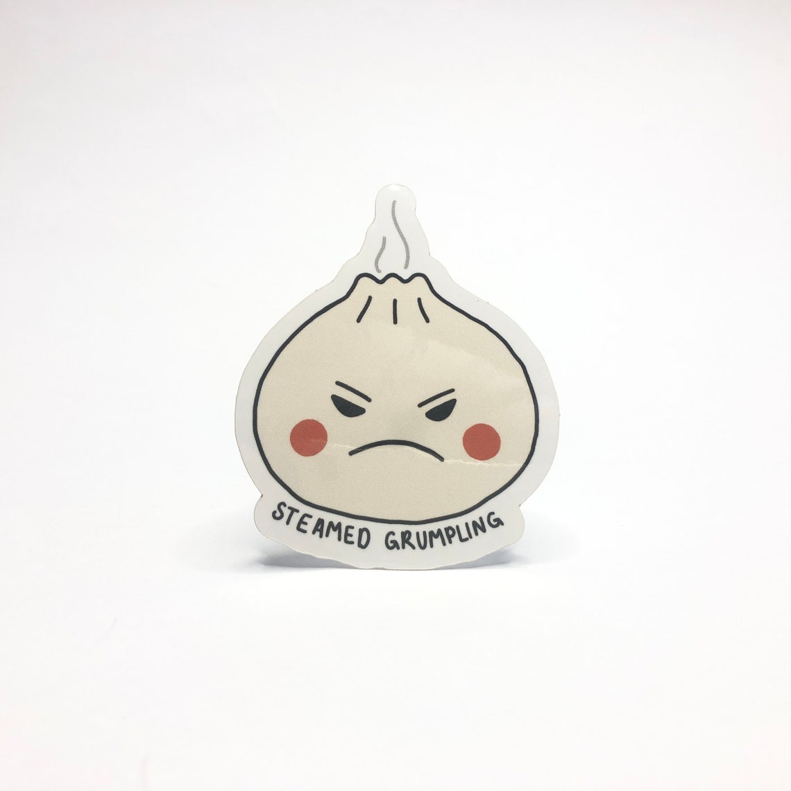 Steamed Grumpling Dumpling Pun Vinyl Sticker 2.4x3 Etsy