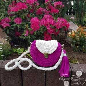 Crochet Bag, Handmade Bag, Summer Bag, Crochet handbag, Beach Bag, Shoulder Bag, cotton, Modern Crochet, Oreo Bag