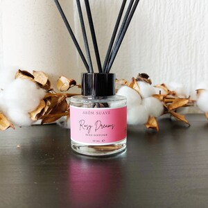 Rosy Dreams Reed Diffuser - Home Perfume - Floral Fragrance - Rose & Musk
